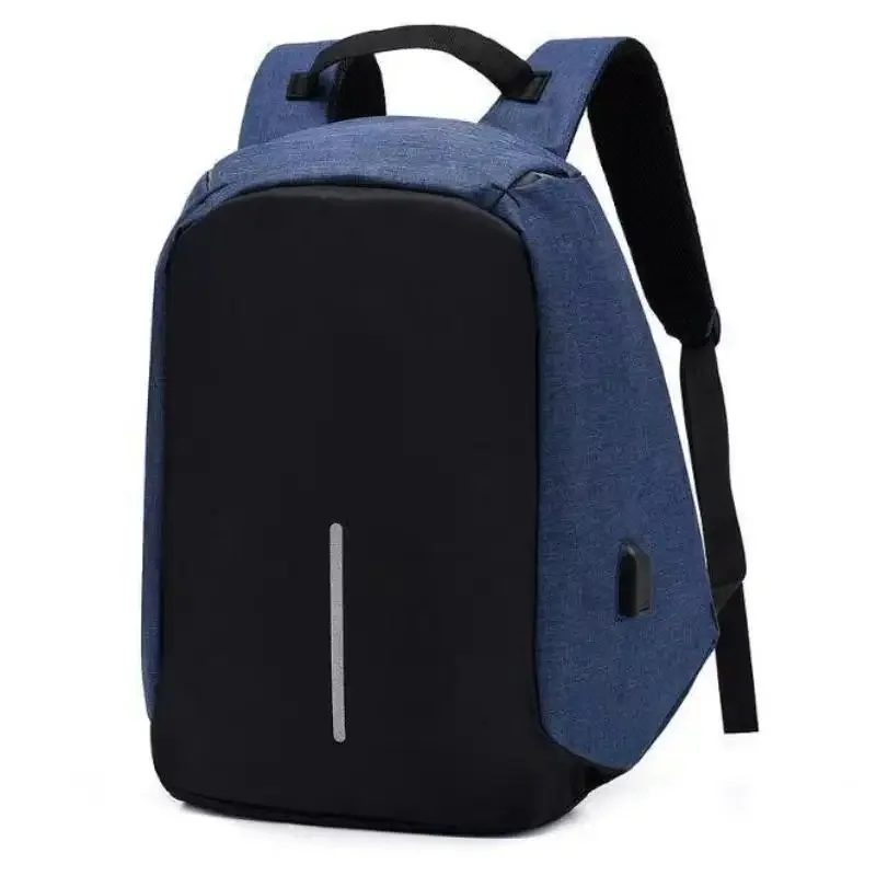 Mochila antirrobo para ordenador portátil de 15,6 pulgadas, Mochila impermeable para hombre, Mochila escolar de gran capacidad de: Azul