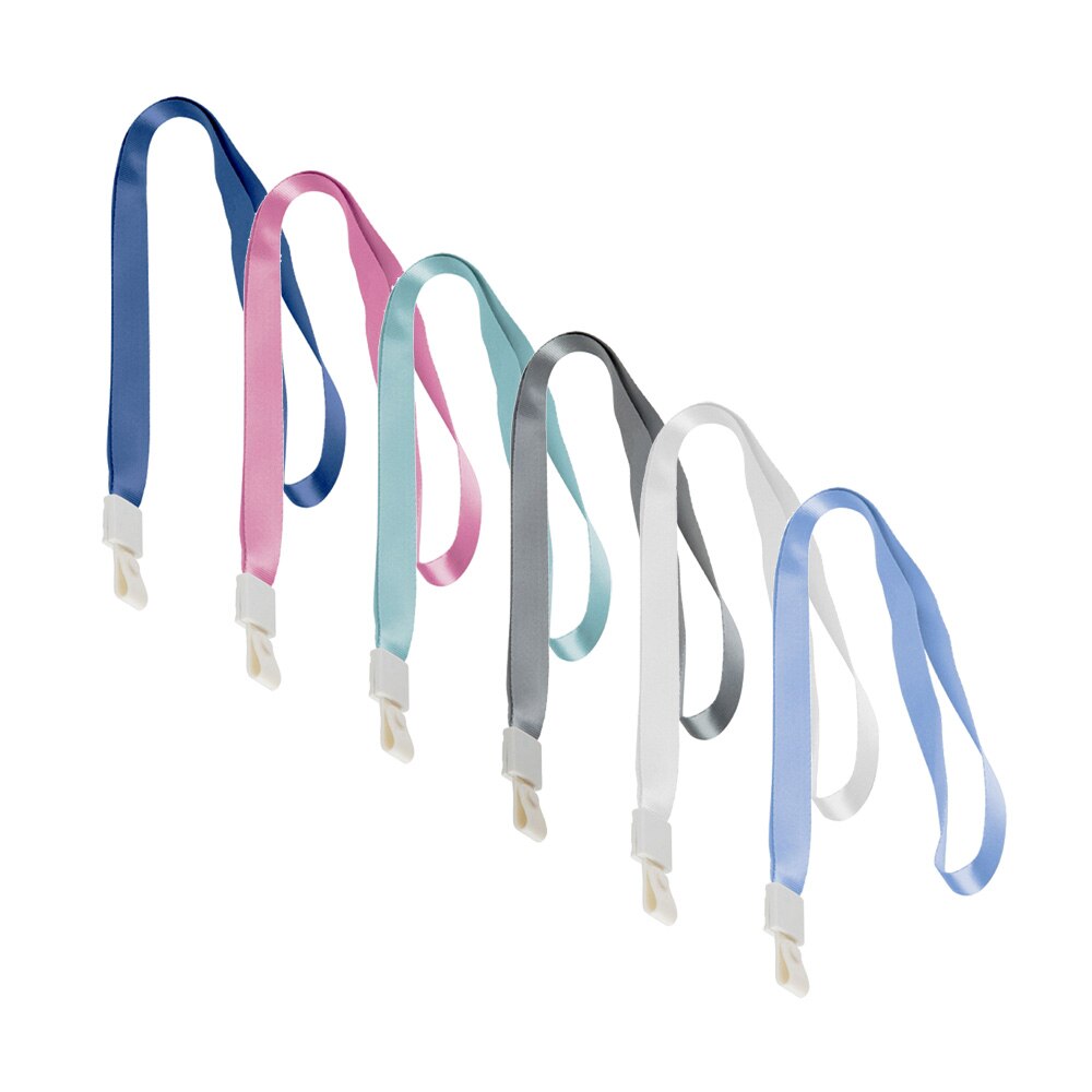 Lot 12pcs Color ID Card Holder Lanyards Soft Hook Badge Holder Strap Safe Neck Hanging Rope Wide Lanyard