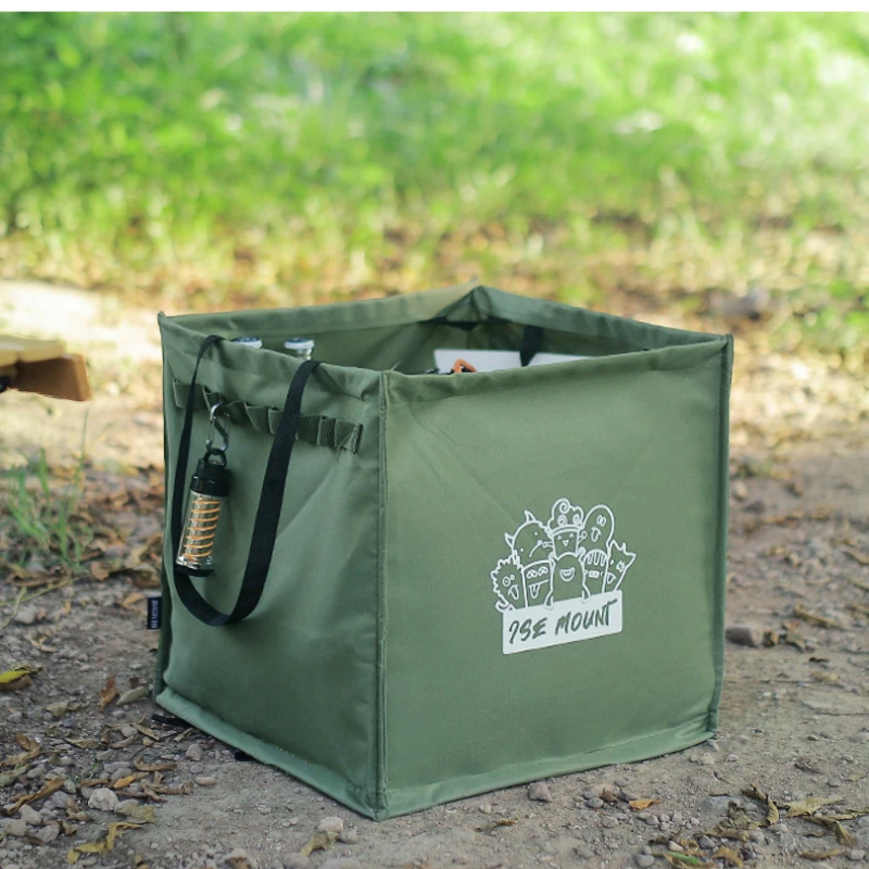Tragbare draussen-Mülleimer, multifunktionale Camping-Aufbewahrungsbox, faltbar, leicht, Segeltuch-Tasche, Picknick-Müll-Aufbewahrung