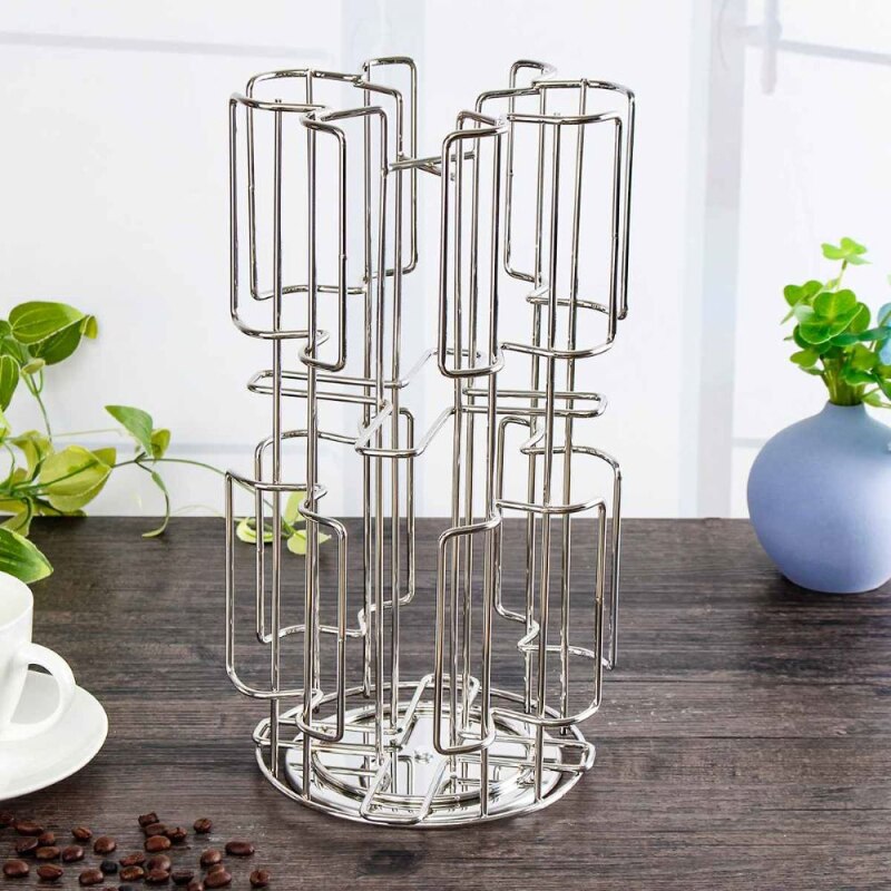 Support de dosettes de café rotatif 64 tasses, pour Tassimo, présentoir de capsules, support tour en fer, étagères de rangement, ménage