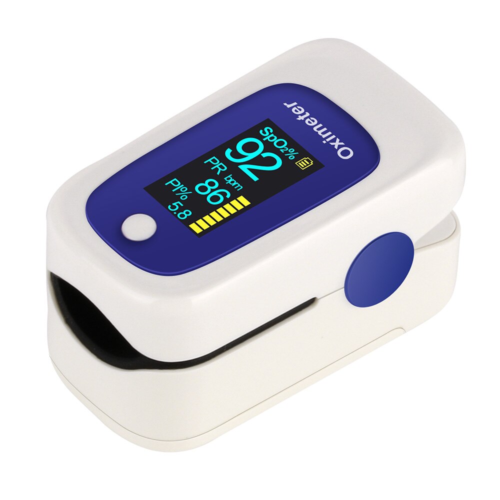 RZ Finger Pulse Oximeter Portable Digital pulsioximetro Household Health Monitor Heart Rate SPO2 PR Saturimetro Pulse Oximeter: M160-blue