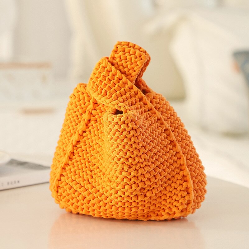 BONJEAN Handmade Materials Set DIY Bags Accessories Cute For Women GF Knitted DIY Bags Material BJ2856: Orange