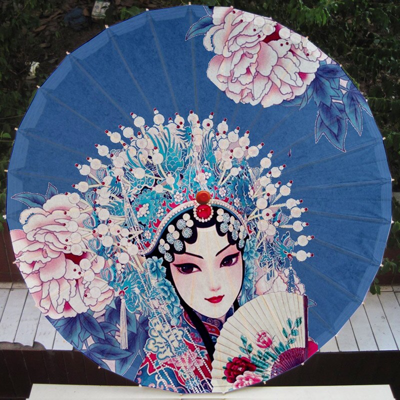Bridal Umbrellas Wedding Floral Umbrella for Women Cosplay Oil Paper Parasol Women Photo Props Wedding Ornament: 15