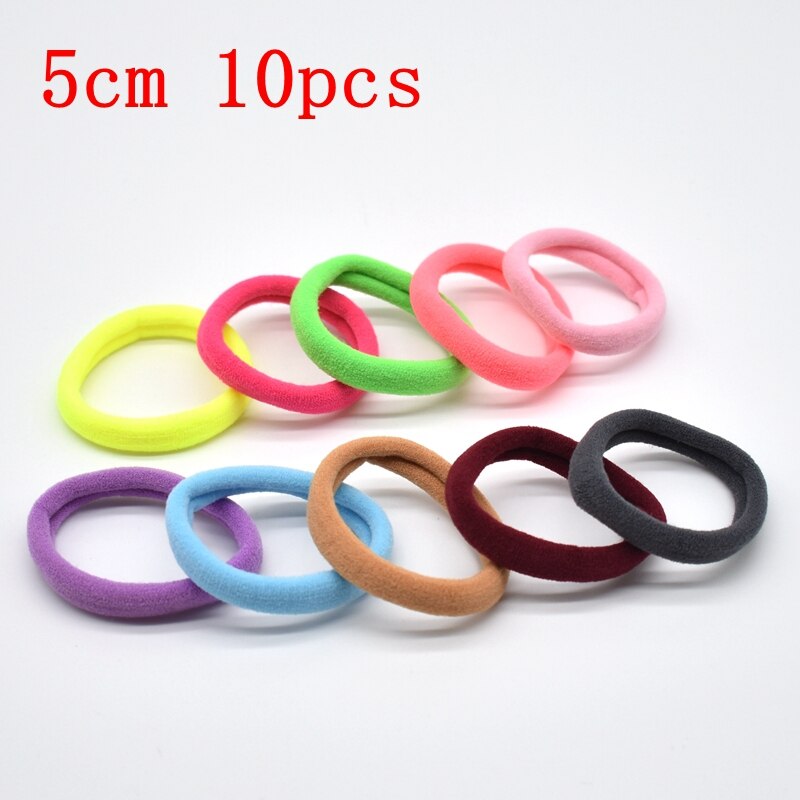 Nuovo 100 pz/lotto Le Ragazze di Colori Della Caramella di Nylon 3 CENTIMETRI di Gomma Bande di Sicurezza Dei Bambini Fasce Elastiche Dei Capelli Coda di Cavallo Titolare Dei Capelli Dei Bambini accessori: 11