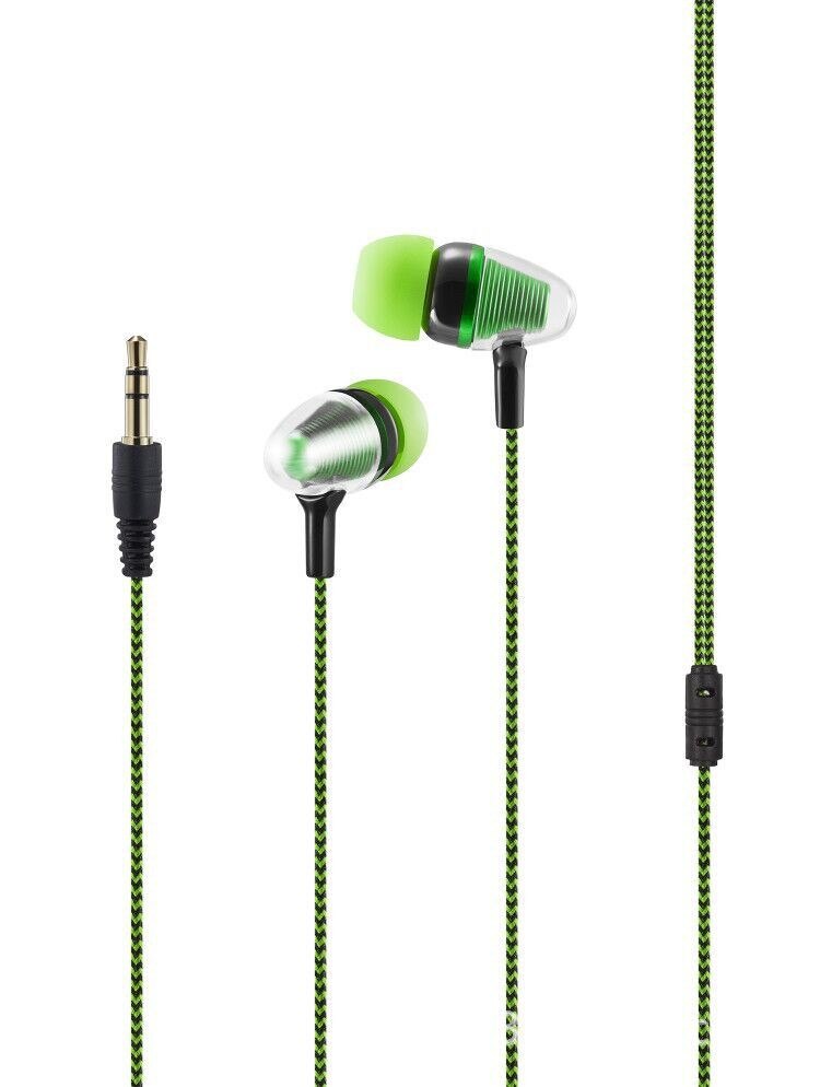 3.5Mm In Ear Oortelefoon Wired Bass Stereo Oordopjes Met Microfoon Voor Smart Phone Samsung Huawei Xiaomi: Green