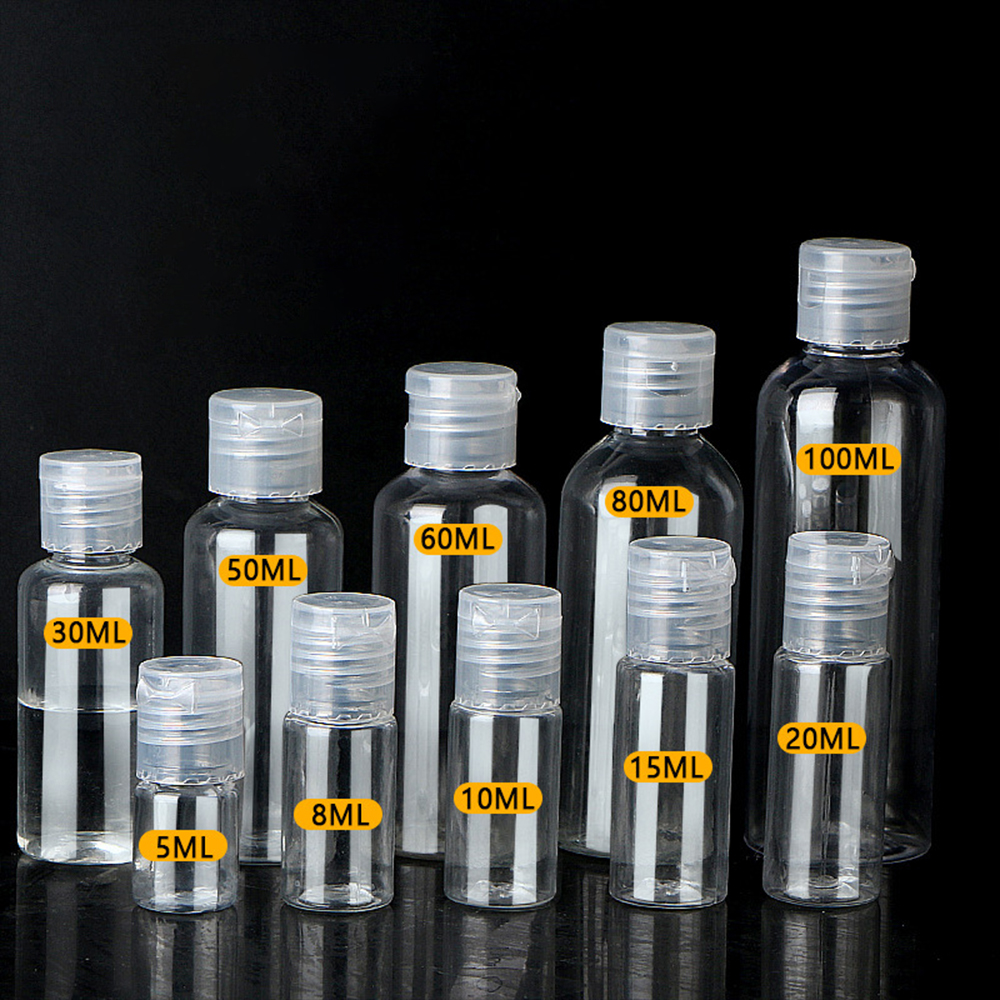 5 ml-120 ml hervulbare transparante lege fles plastic draagbare fles reiscontainer hervulbare cosmeticacontainer