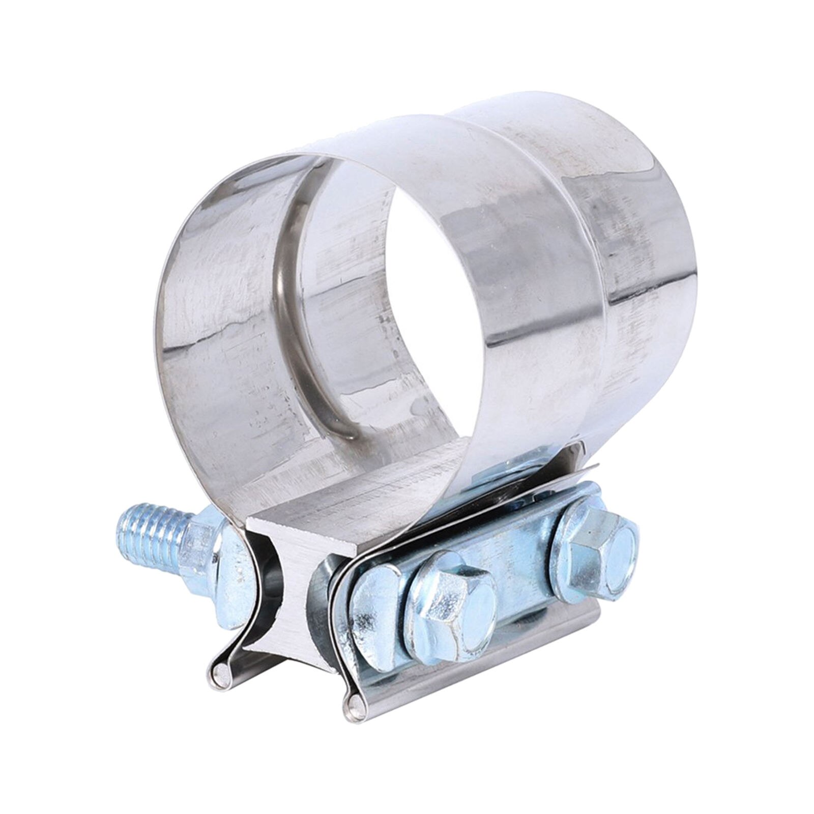3 Inch Stainless Steel Lap Joint Exhaust Band Clamp for OD to ID Exhaust Pipes Muffler Ends Car Pipe Replacement Accessories
