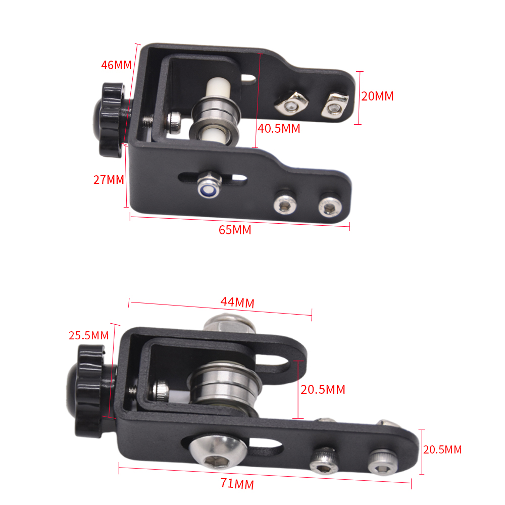 Tensor de correa serie Ender 3 CR10, perfil , eje X 2040 4040, eje Y, correa síncrona de sincronización, tensión de estiramiento, pieza de impresora 3D: Blanco