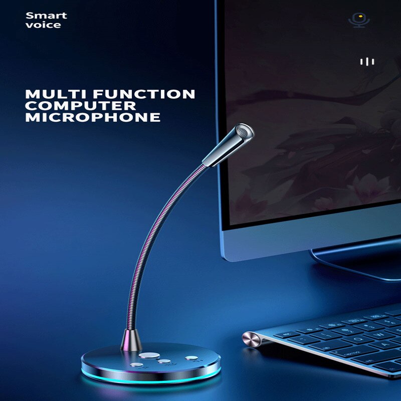 360-Graden Verstelbare Usb Microfoon Is Geschikt Voor Game Voice Chat Microfoon Van Notebook Desktop Computer Draagbare Audio