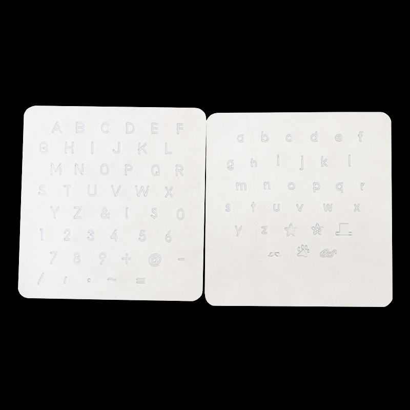 Set of plastic punch alphabet number stamps for leather tools leather drilling tools