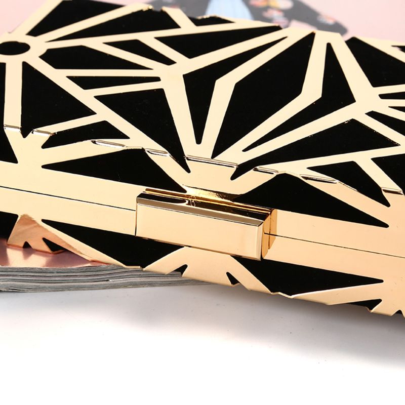 Geometric Geometric Women Clutch Bag Box Evening Party bags Chain Shoulder Purse Evening Bag For Year Christmas purses