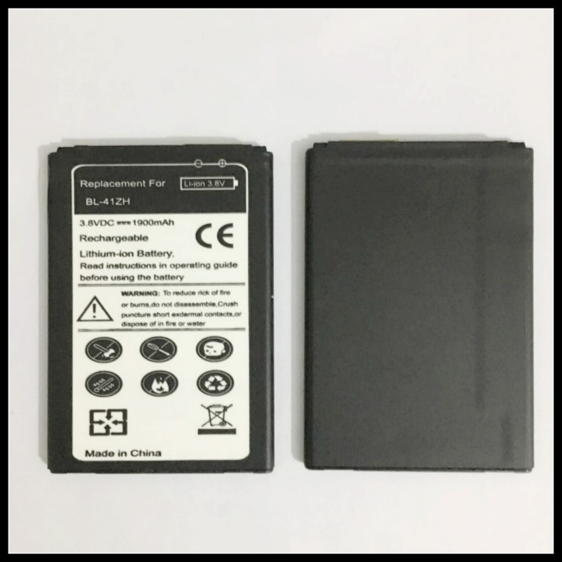 1900MAH Battery BL41ZH BL-41ZH REPLACEMENT BATTERY For LG Leon L50 C40 H345 MS345 D213N Battery BL 41ZH