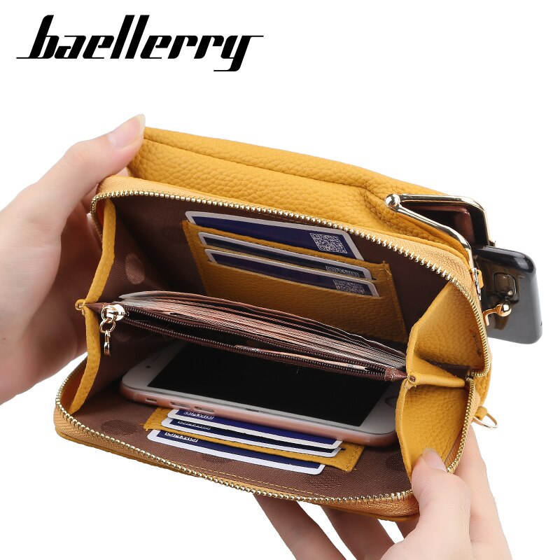 Baellerry Crossbody Bags Women Mini PU Leather Shoulder Messenger Bag For Girls Bolsas Ladies Phone Purse Zipper