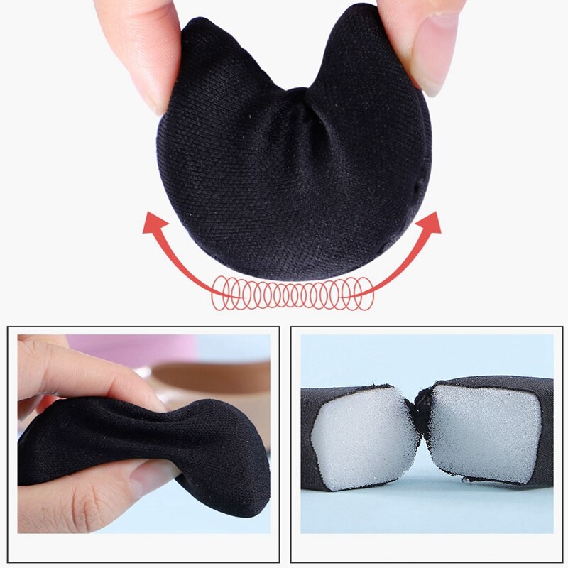 1pair Toe Plug High Heel Anti- Pain Cushion Inserts Insoles Shoe Accessories Insert Shoes Pad Forefoot Half Yards Adjustment