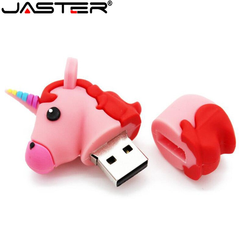 JASTER unicornio nueva Despicable Me 2 USB Flash Drive 100% de dibujos animados memoria extraíble Pendrive 4GB 16GB 32GB 64GB Pen Drive juguete