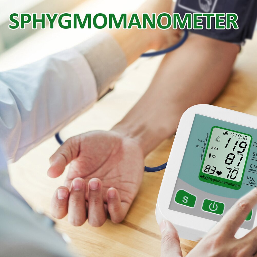 USB Digital Blood Pressure Monitor Sphygmomanometer Heart Rate Pulse Meter Measuring PR Upper Arm Pulse Household Meter