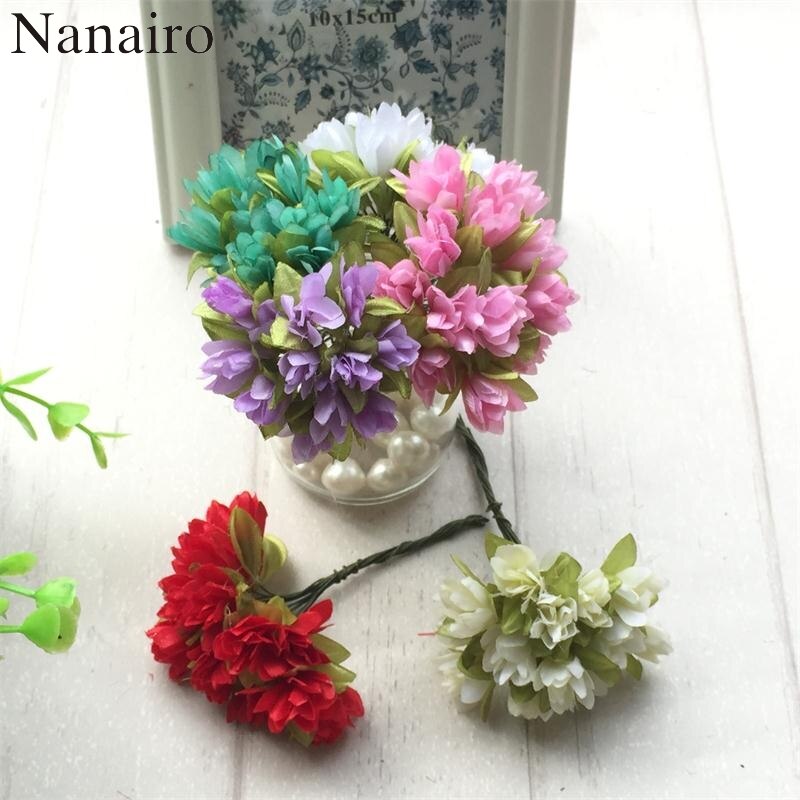 24pcs/lot 2cm Silk Scrapbooking Mini Rose Artifici... – Vicedeal