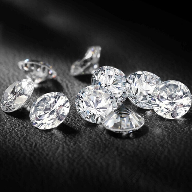 CxsJeremy 0.5CT Carat 5.0mm Moissanite Looser Gems D Color Round Brilliant Excellent Cut jewelry bracelet diamond ring material