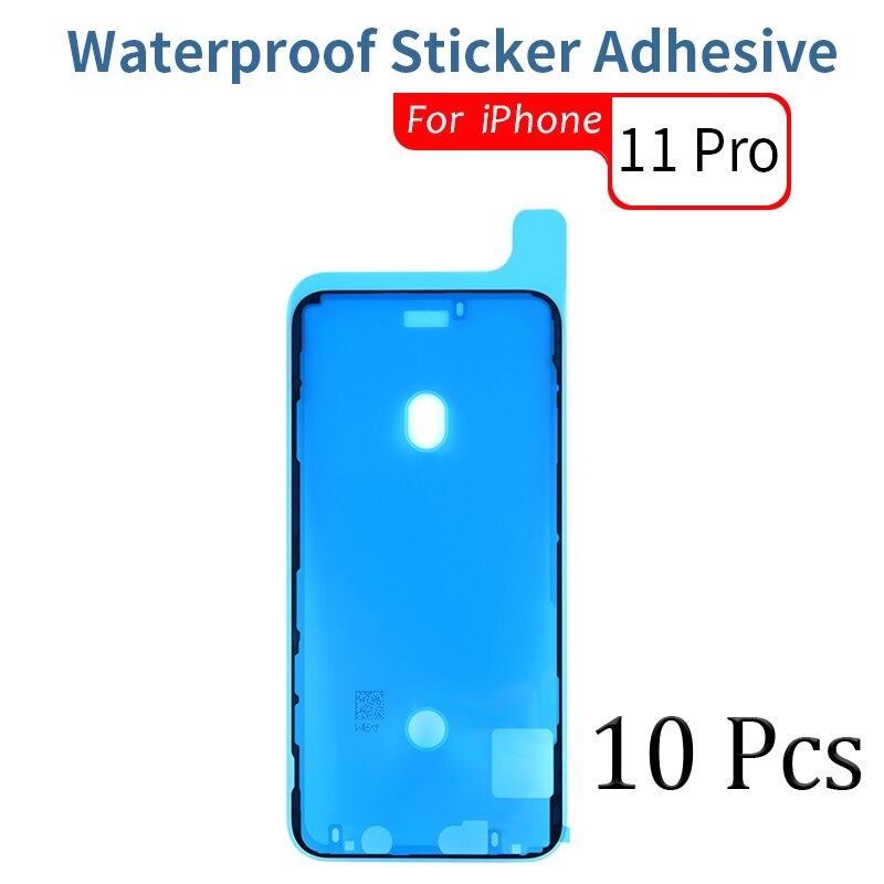 10 sztuk wodoodporna naklejka dla iPhone 6 6s 7 8 Plus X XS MAX XR 11 12 Pro Max wodoodporna naklejka klej ekran LCD klej: 10 Pcs For i11 Pro