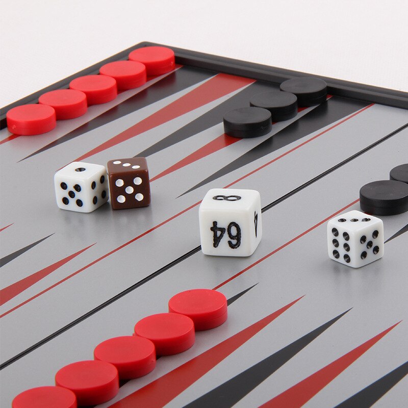 Magnetisk folde backgammon brætspil magnetisk kontrol bordspil legetøj til mennesker børns pædagogisk legetøj