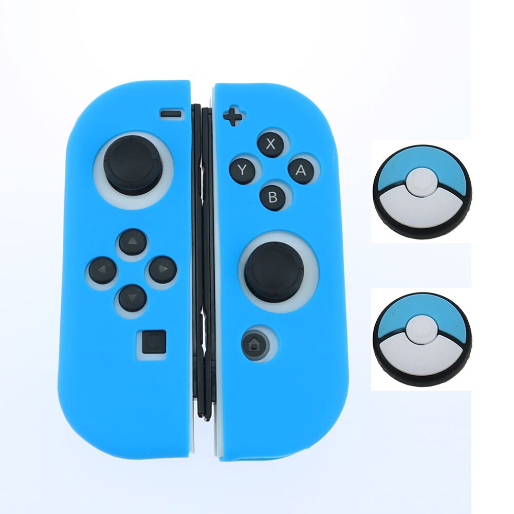 JCD for Nintend Switch Joycon Cover Solft Silicone Case with Thumbstick caps for Nintendo Switch Controller Grip Joy-con Cover