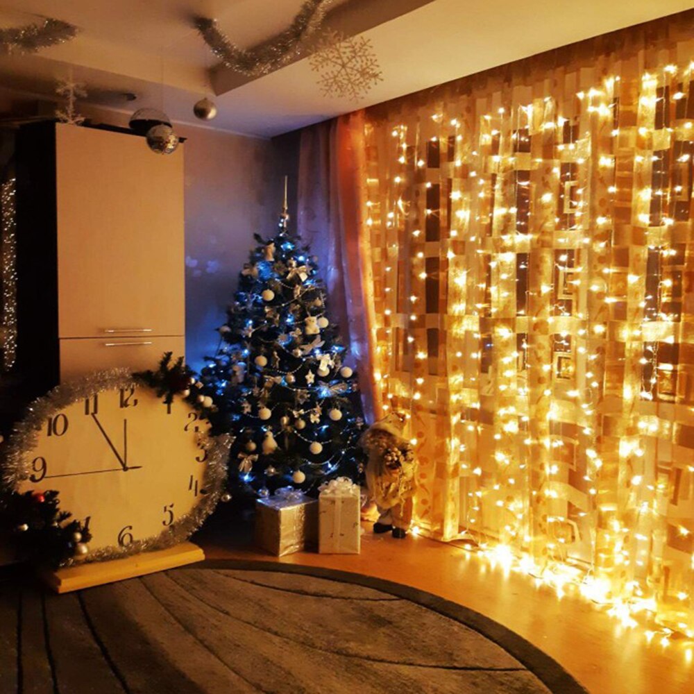 Waterproof LED String Lights 1X3M 2X3M 3X3M 2X2M Outdoor Garden Lamp fairy leds Indoor Bedroom led lights for Home decor curtain