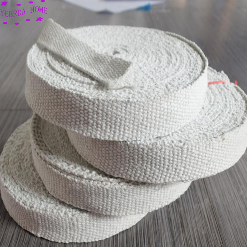 Cinta de fibra de cerámica, ignífuga, tropical, resistente a altas temperaturas, ignífuga, cinta de tela enrollada de alambre de vidrio, cinta de fibra de vidrio