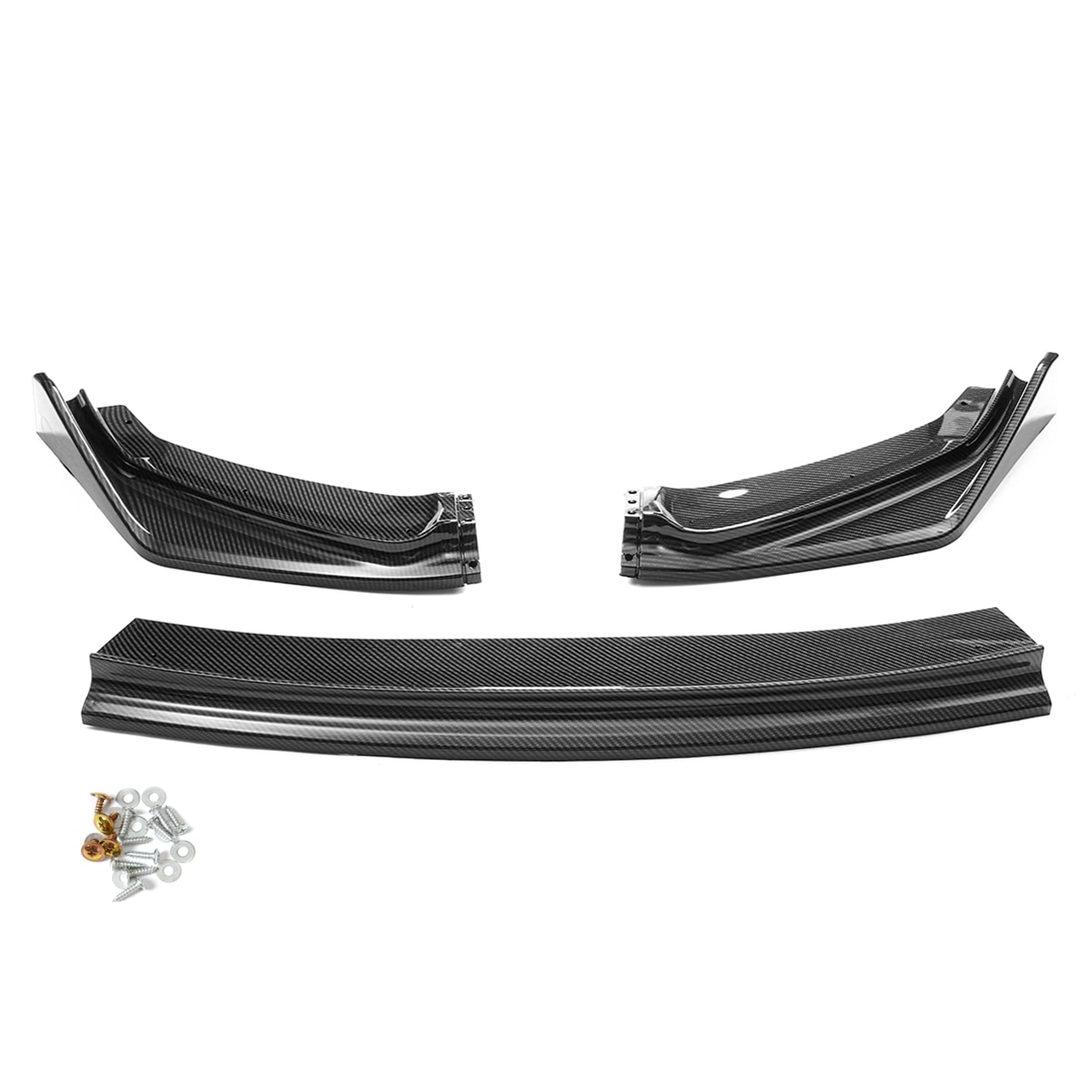 3pcs Car Front Bumper Lip Body Kit Diffuser Deflector Spoiler Splitter Lip Guard For Honda For Fit For Jazz