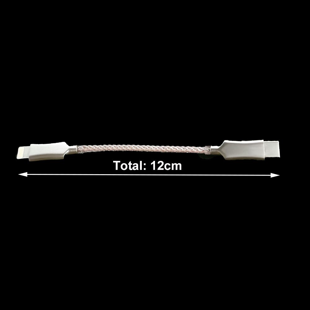Câble Lightning vers type-c DAC OTG, 8 cœurs, en cuivre monocristallin, Micro USB pour iPhone 12 Pro Max 11 X Android,