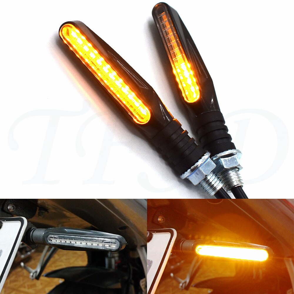 4 stuks LED Motorcycle Knipperlichten Vloeiende Knipperende Motorbike Indicator Blinker Moto Achterlichten Signal Lamp voor Yamaha MT07