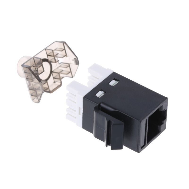 2Pcs UTP CAT6 Modulo di Rete RJ45 Adattatore del Cavo del Connettore Keystone Martinetti