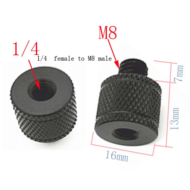 M6 M8 M10 Om 1/4 Of 3/8 Man-vrouw Schroef Mount Adapter Statief Plaat Schroef Voor Slr Camera Fotografie accessoires: M8 Gong to 14 Mu