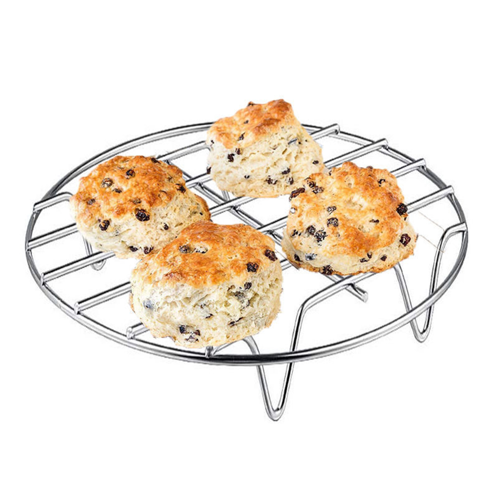 Accesorios reutilizables para freidora de aire, estantes de acero inoxidable para cocinar al vapor, verduras y arroz, utensilios de cocina