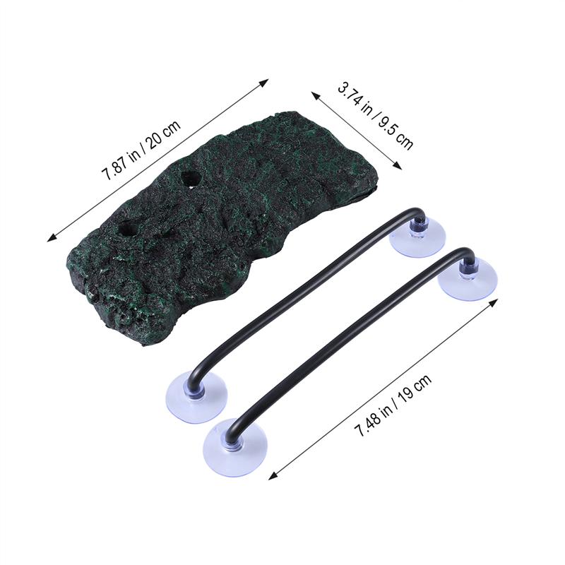 1pc Turtle Dock Basking Platform Floating Turtle Pier With Suction Cups Turtle Supplies(Approx. 20 X 9 X 2 Cm)