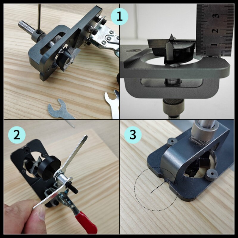 3-Inch Woodworking Hole Opener - Carbide Cutter For Perfect Wood Drilling
