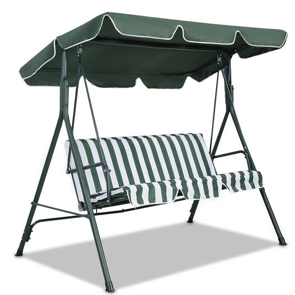 Cover Voor Tuin Schommel Waterdichte Tuin Swing Cover Seat Top Kussenhoezen Ondersteuning Voor Tuin Swing 3 Zits Accessoires: 190x132x15 d green