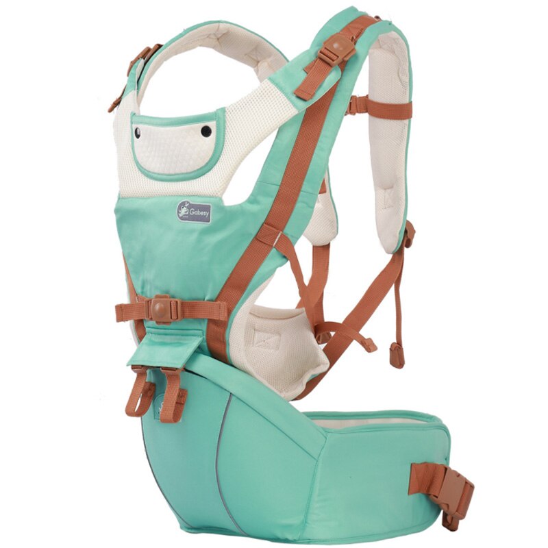 Ergonomische Draagzak Baby Baby Heupdrager Carrier Voorkant Ergonomische Kangoeroe Draagdoek draagdoek voor Baby Reizen: Green 1