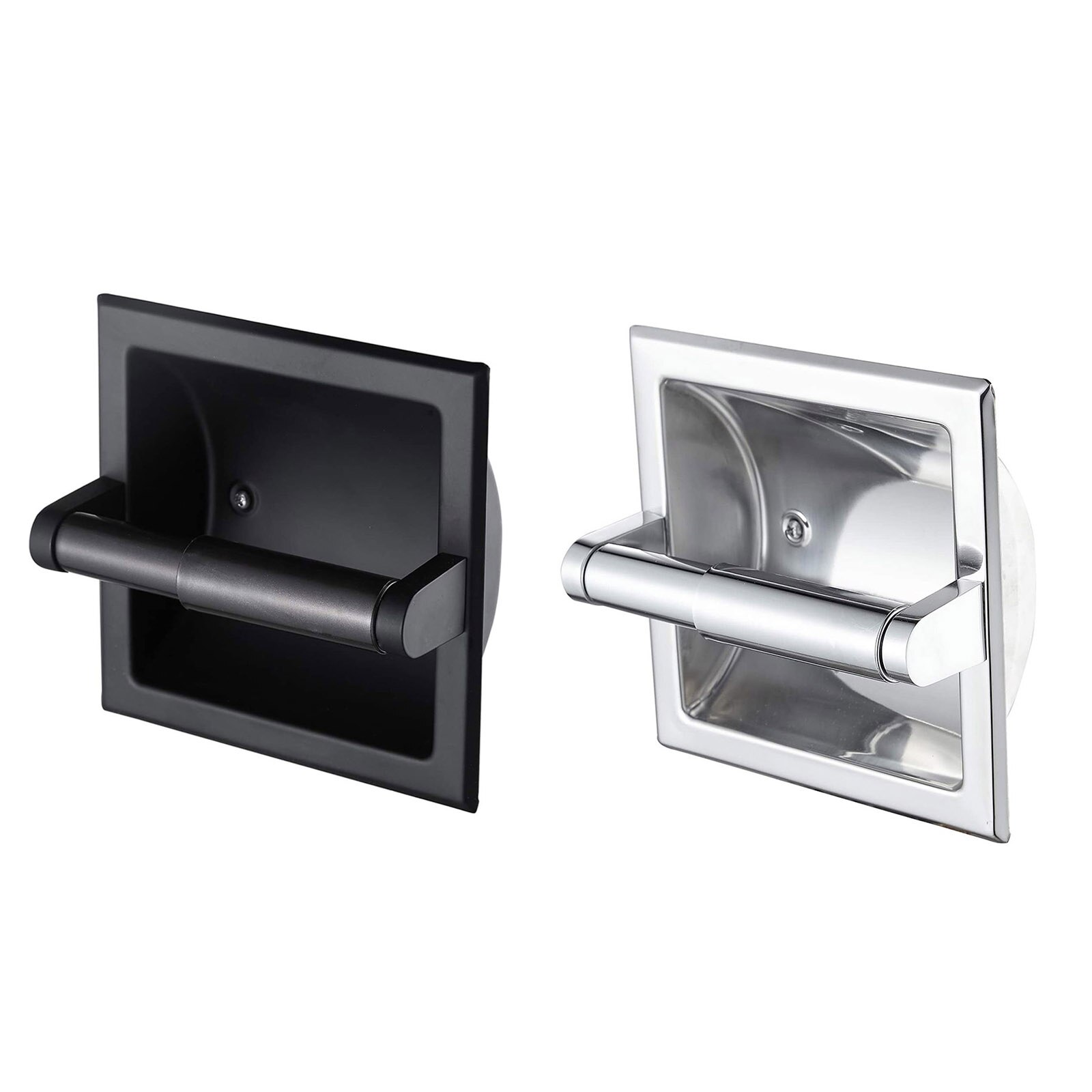 Tissue Rack Built-in Toilet Paper Holder Holders Wall Recessed Stainless Steel Bathroom Storage Mounted Durable Roll Dispenser