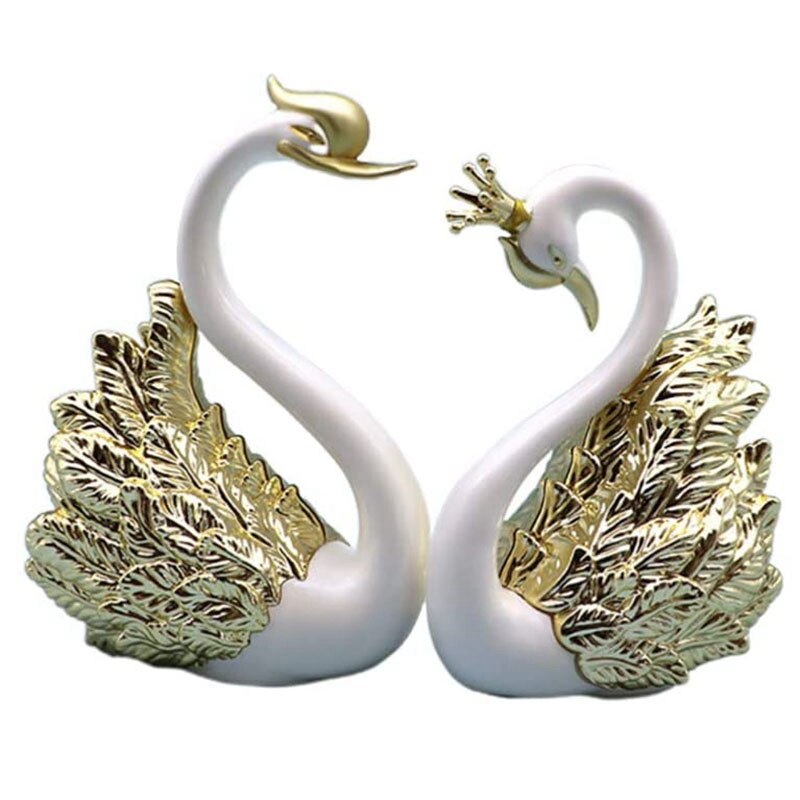 E-istata Crystal Double Swan Ornaments Decorative Elements E-istata Crystal Double Swan Ornaments Decorative Elements