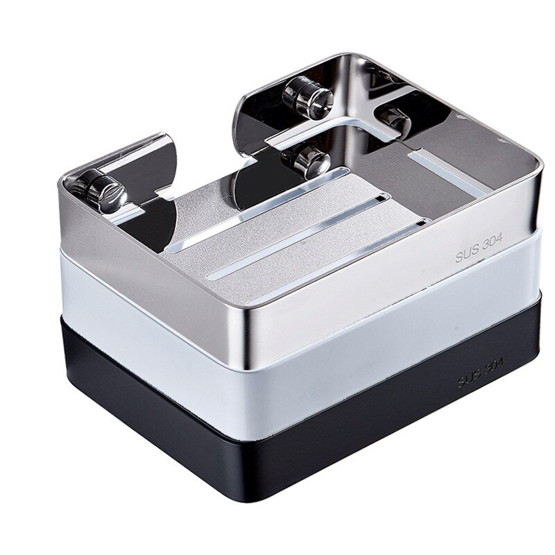 Bathroom Shower Soap Dish Storage Stainless Steel Holder Matal Soap Holder Bathroom Container Organizers