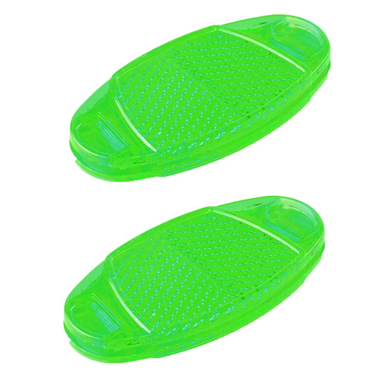 2Pcs Bicycle Bike Spoke Reflector Safety Warning Light Wheel Rim Reflective Mount Night Reflectors Flashing Lights Cycling Light: Green  