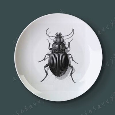 Vivid Insect Serie Art 8 Inch Keramische Muur Opknoping Decoratieve Plaat Voor Home Decor: 1 / 10 inch