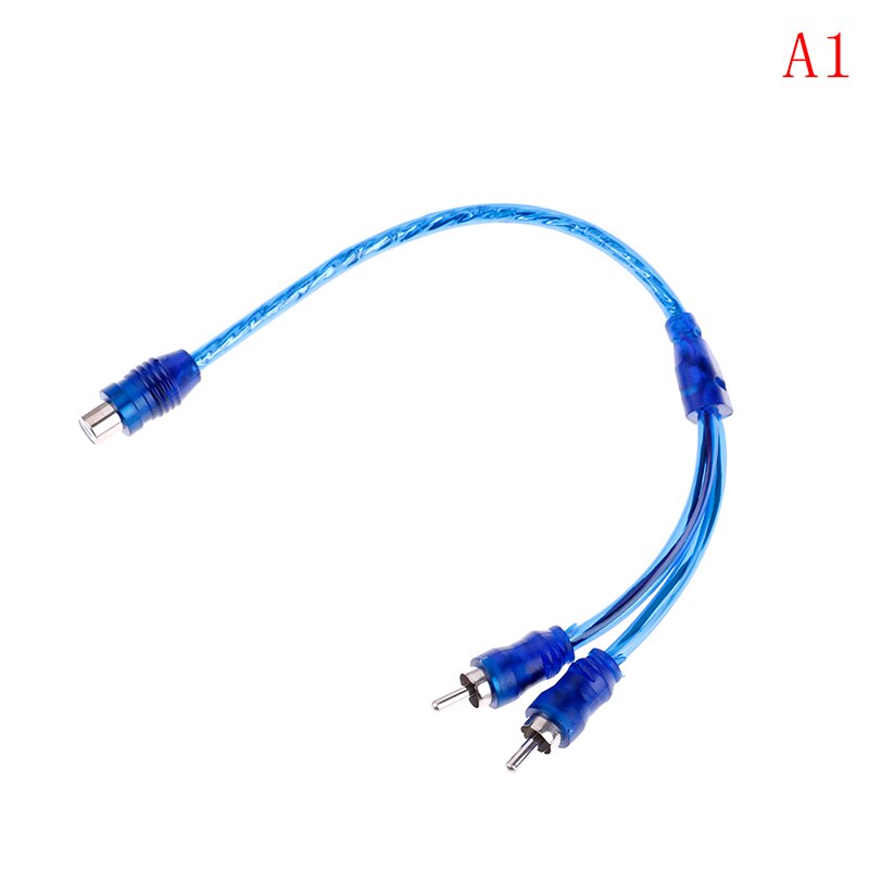 4-Pack Of 6-Inch RCA Y Adapter Cables - 2 Female To 1 Male, 100% Copper, By DNF