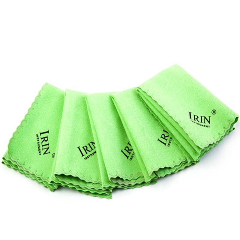 5Pcs Microfiber Cleaning Polijsten Polish Doek Voor Muziekinstrument Gitaar Viool Piano Klarinet Trompet Sax Universele