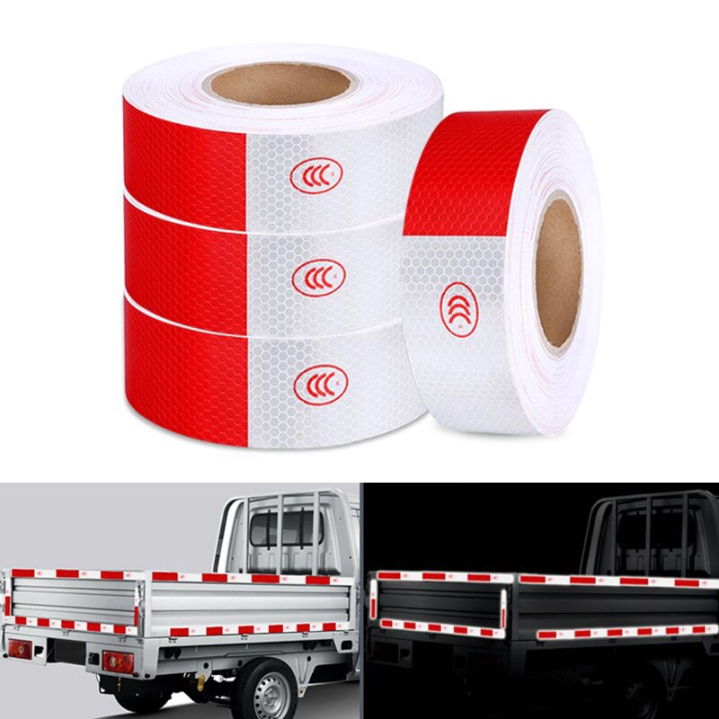 High Visibility Waterproof Reflective Safety Tape Warning Sticker Strong Adhesive Reflector Roll For Trucks