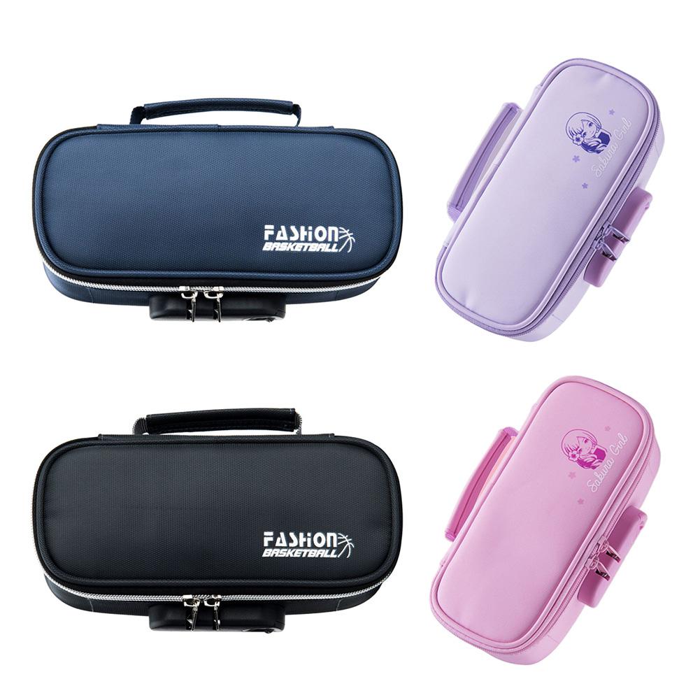estuche para lápices candado de combinación de gran capacidad 4 colores lápiz funda cartuchera escuela Oficina suministros