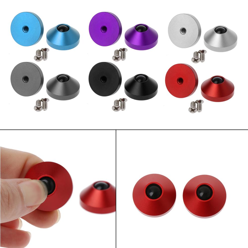 2Pcs Mechanical Keyboard Feet Anodized CNC Aluminum Feet Metal Case With Screws