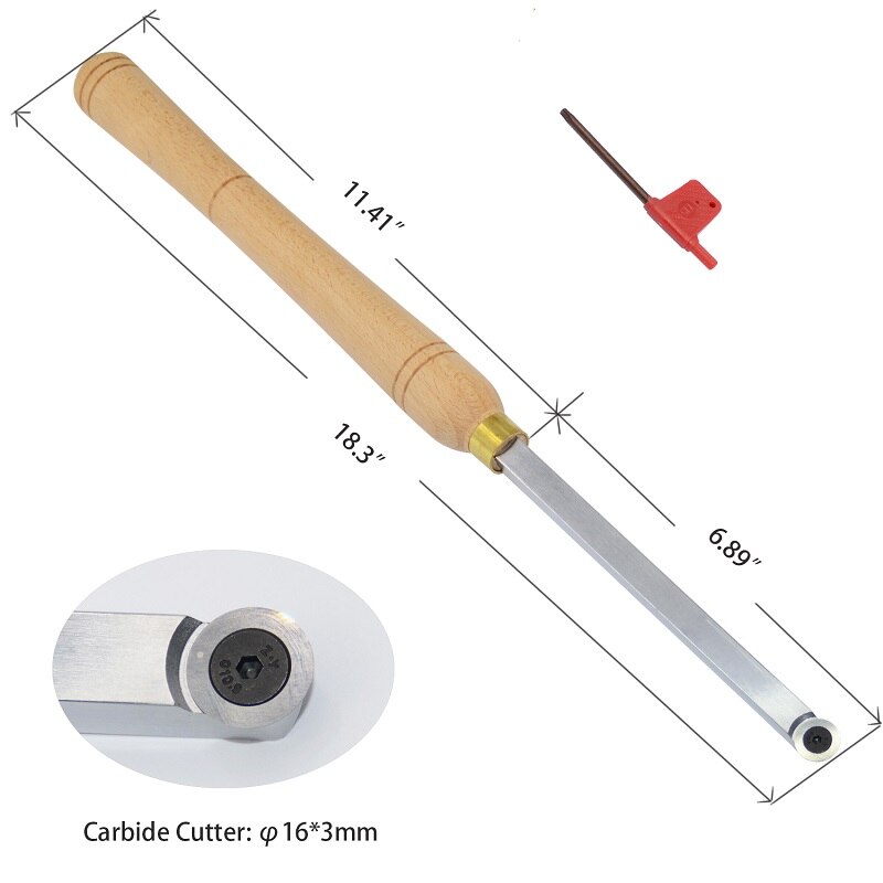 Ci0, 16mm, cuchillas redondas de carburo, cuchillas de repuesto para torno DIY, herramienta de acabado hueco de torneado de madera, 10 Uds.