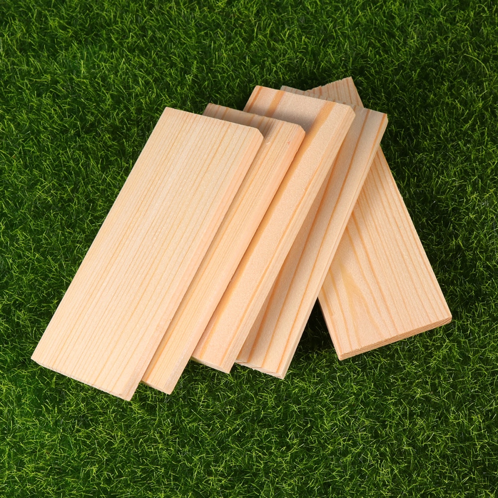 20Pcs Rectangle Wood Boards Delicate Photography Wood Boards Photo Studio Background Props (Size 4x10cm): As Shown