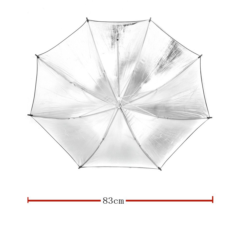 TTKK 83cm 33in Studio Photo stroboscope Flash lumière réflecteur noir parapluie